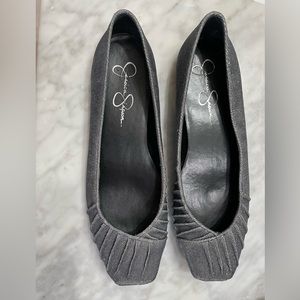 Jessica Simpson Ballet Flats—sparkly grey